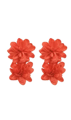 3D FLOWER EARRING Gloria Lanvin