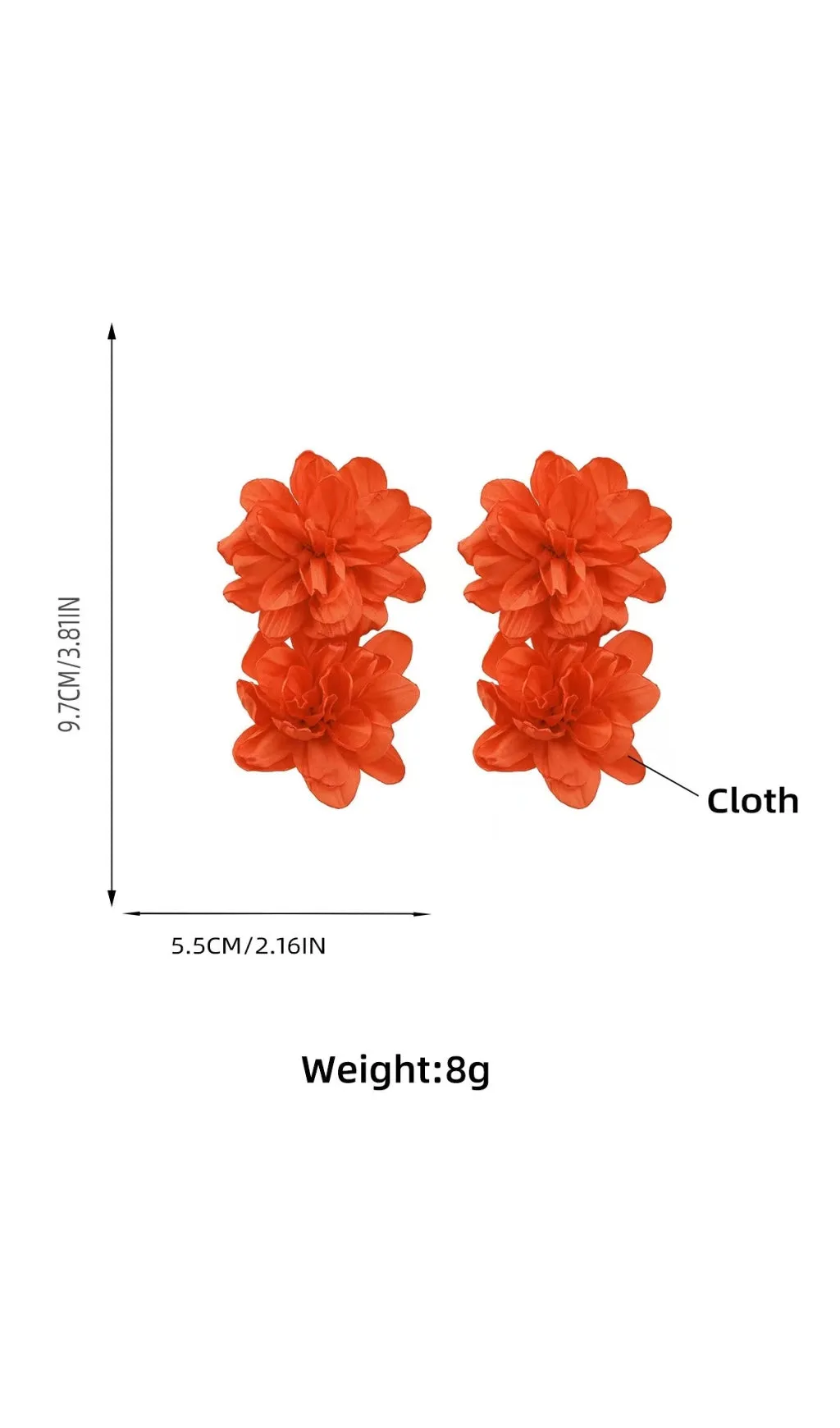 3D FLOWER EARRING Gloria Lanvin
