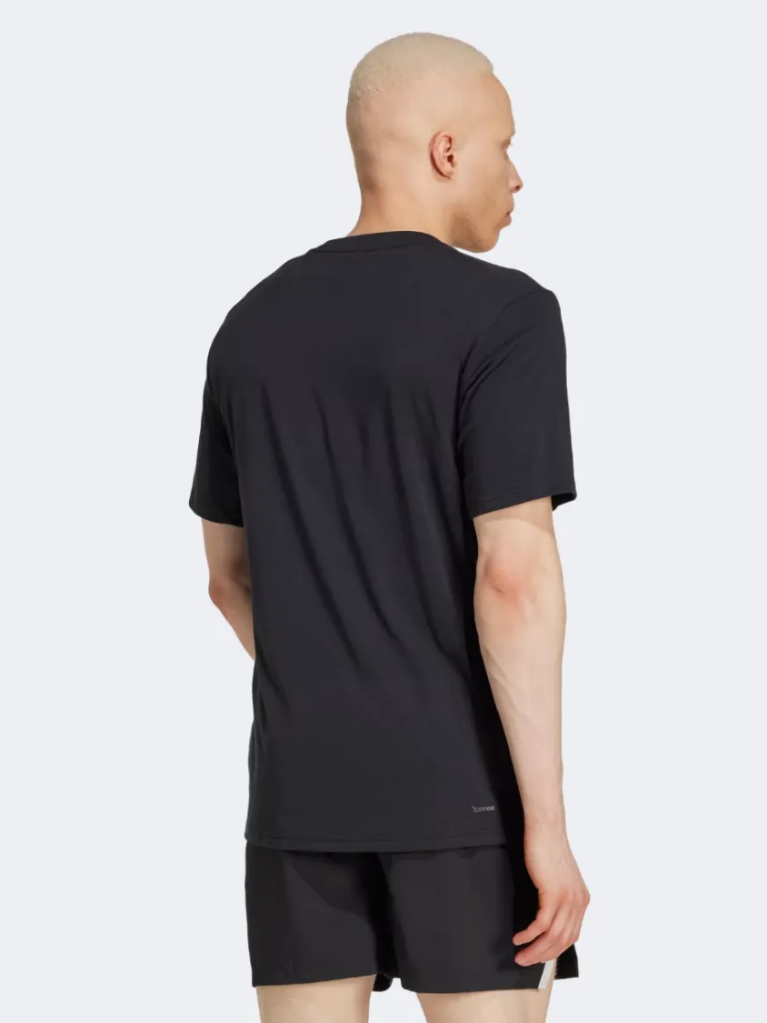 Adidas Box Logo Men Training T-Shirt Black