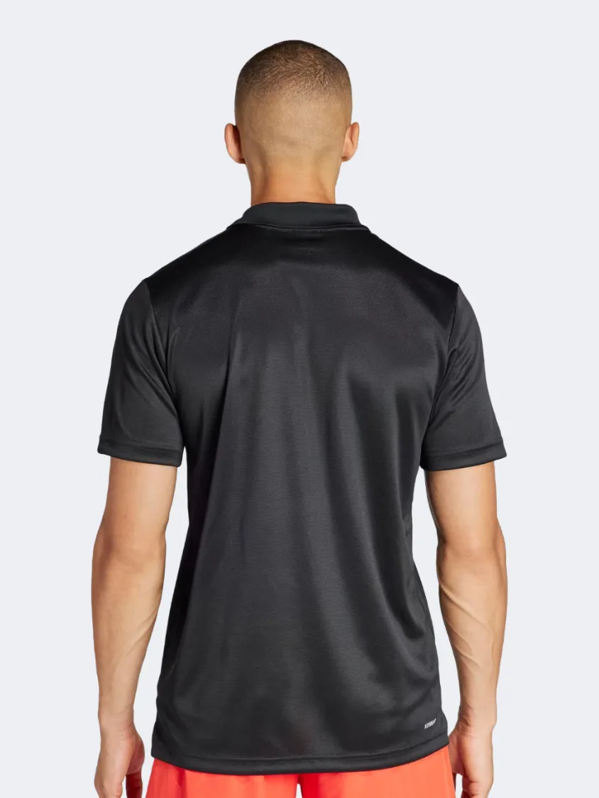 Adidas Essentials Men Training Polo Short Sleeve Black