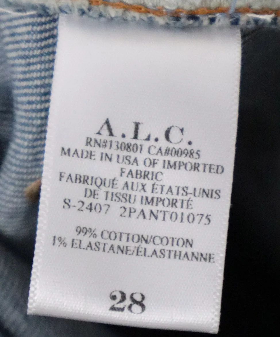 A.L.C. Blue Wide Leg Jeans sz 6