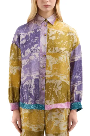 ALOE Printed Silk Shirt