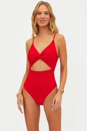Annalisa One Piece Red Beach Riot