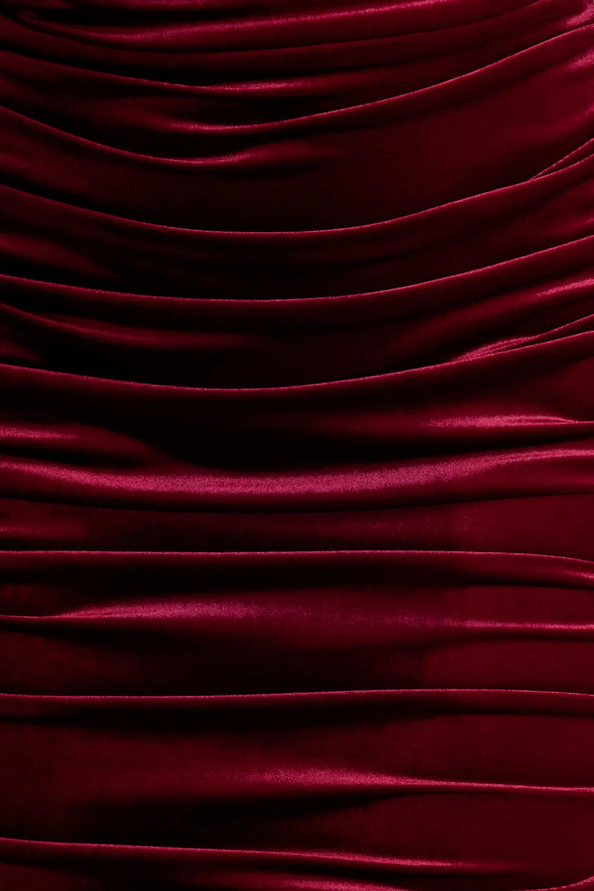 Apolline | Berry Velvet Off The Shoulder Ruched Fishtail Maxi Dress Club L London