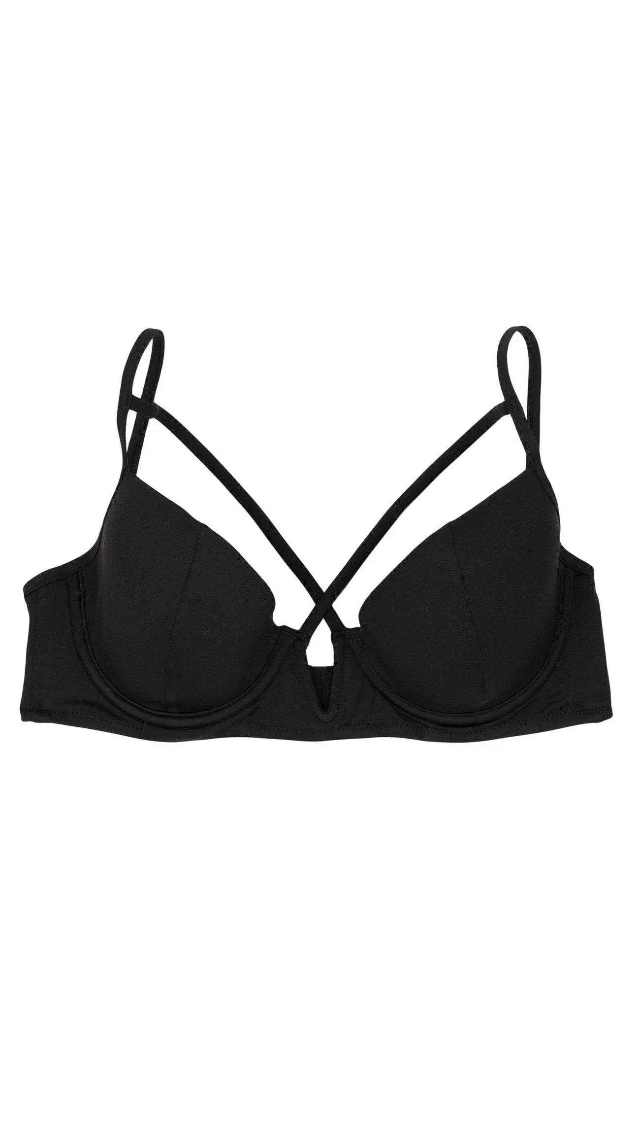 Beach Bunny Dylan Underwire Bikini Top Black