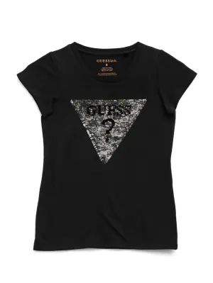 Beatrix Reversible Sequin Logo Tee (7-16)