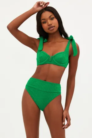 Blair Top Jelly Bean Green Terry Beach Riot