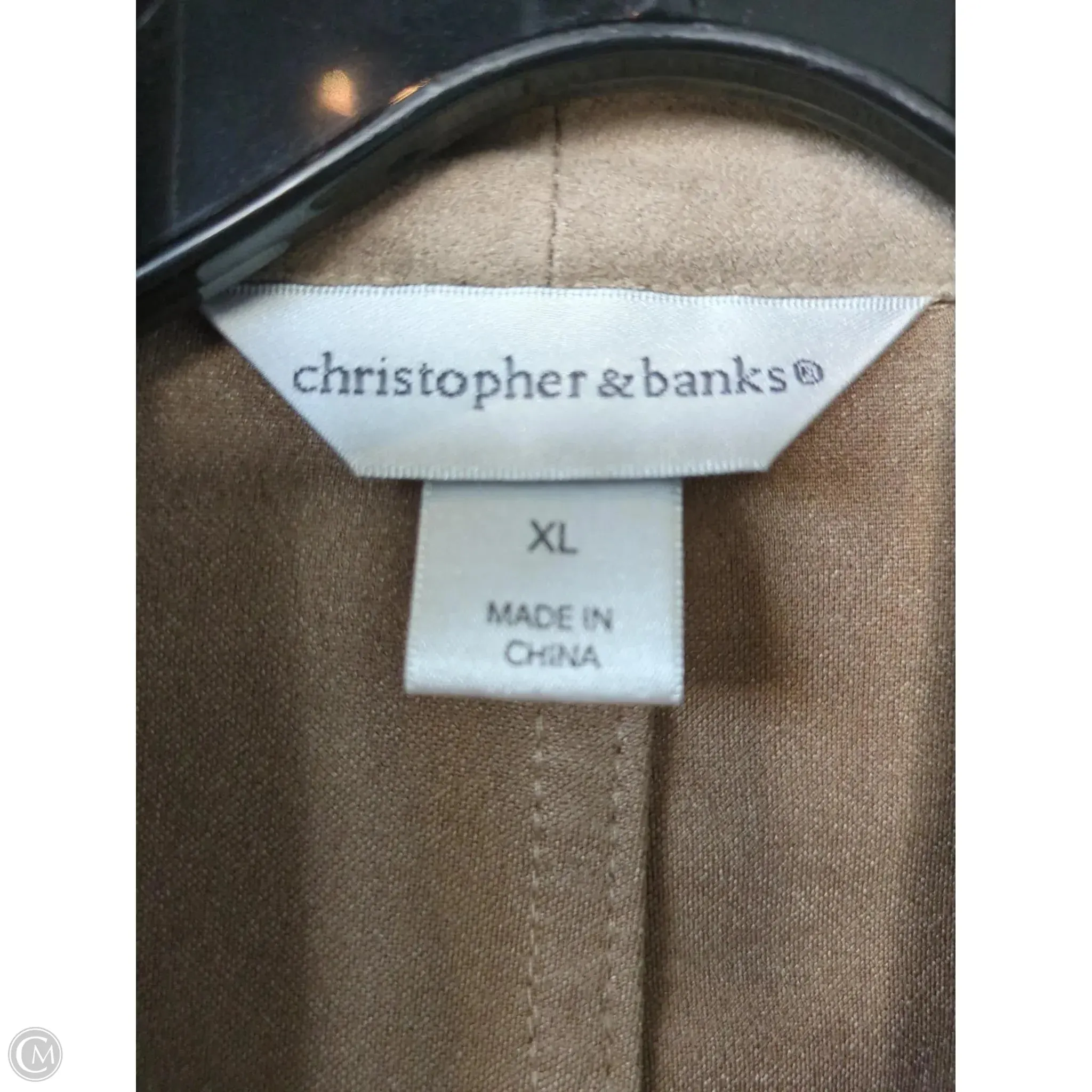 Blazer By Christopher And Banks In Tan, Size: Xl