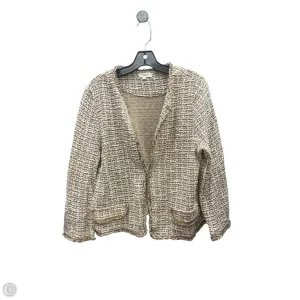 Blazer By Max Studio In Cream, Size: L