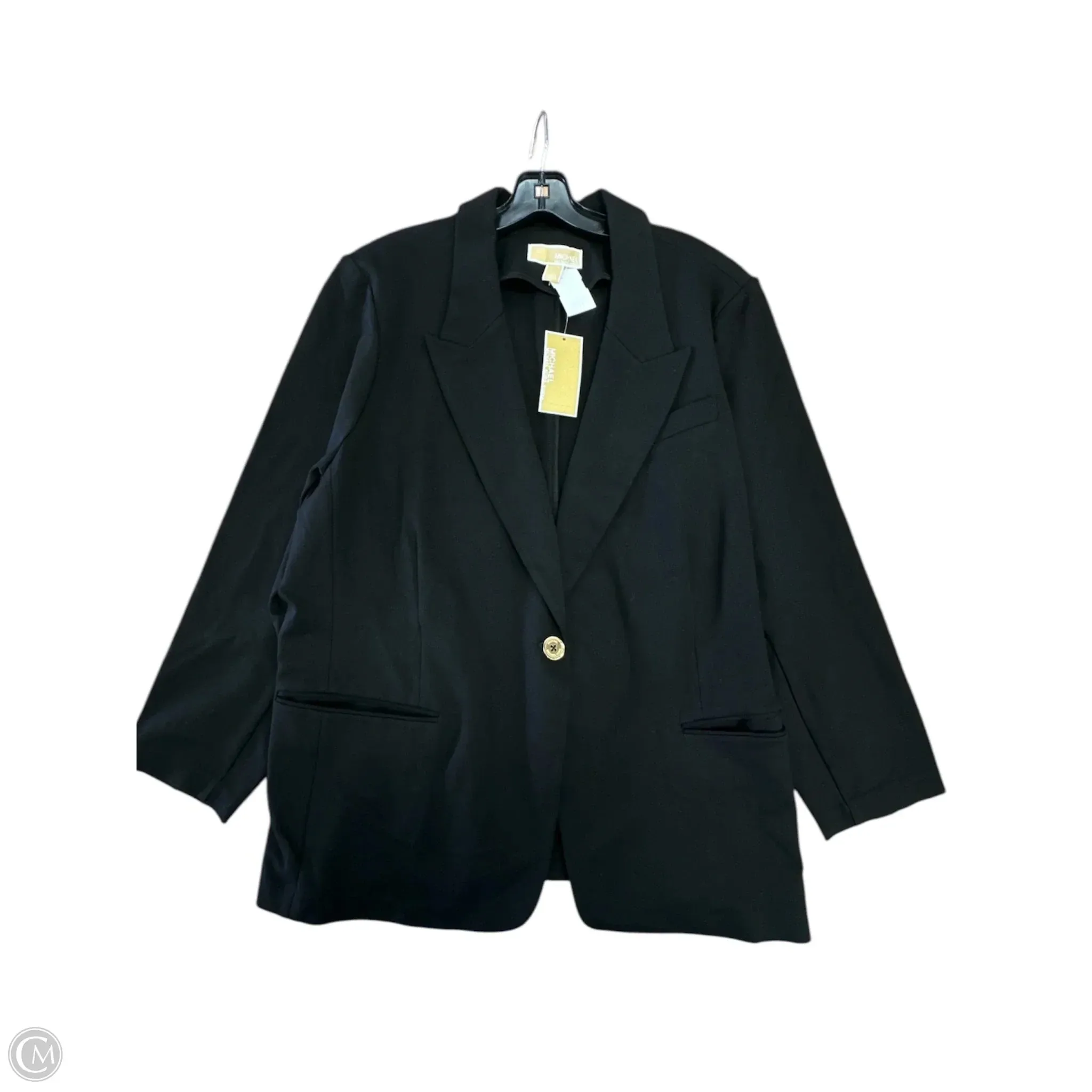 Blazer By Michael By Michael Kors In Black, Size: 3x