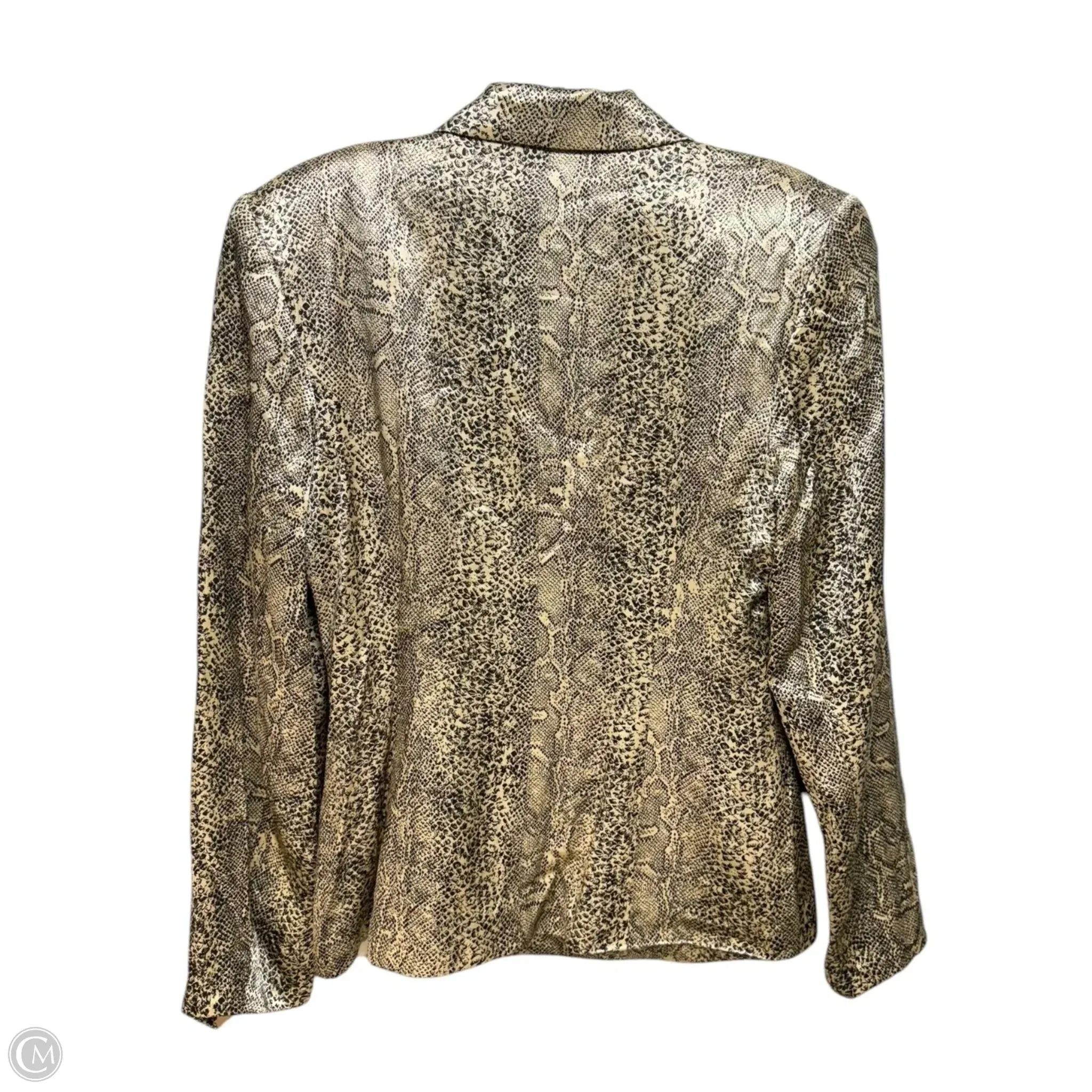 Blazer By Rina Rossi In Snakeskin Print, Size: 6