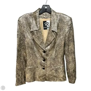 Blazer By Rina Rossi In Snakeskin Print, Size: 6