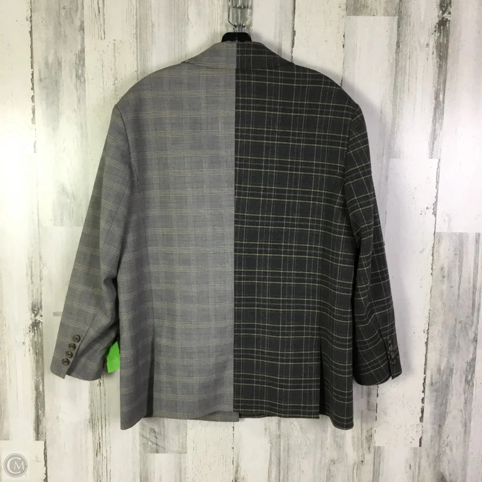 Blazer By Something Navy In Grey, Size: M