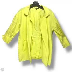 Blazer Designer By Per Se In Yellow, Size: 2