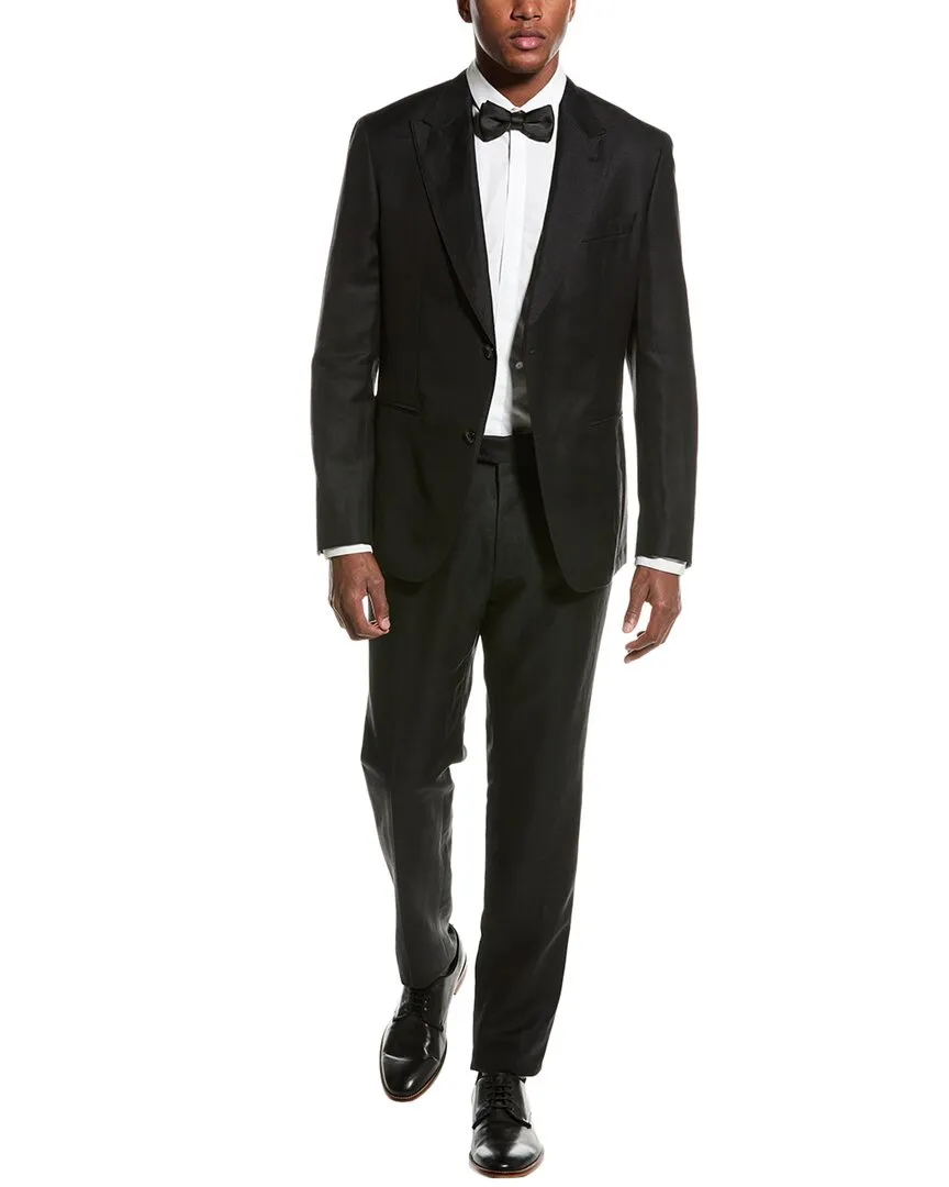 BOSS Hugo Boss 2pc Wool & Linen-Blend Slim Fit
