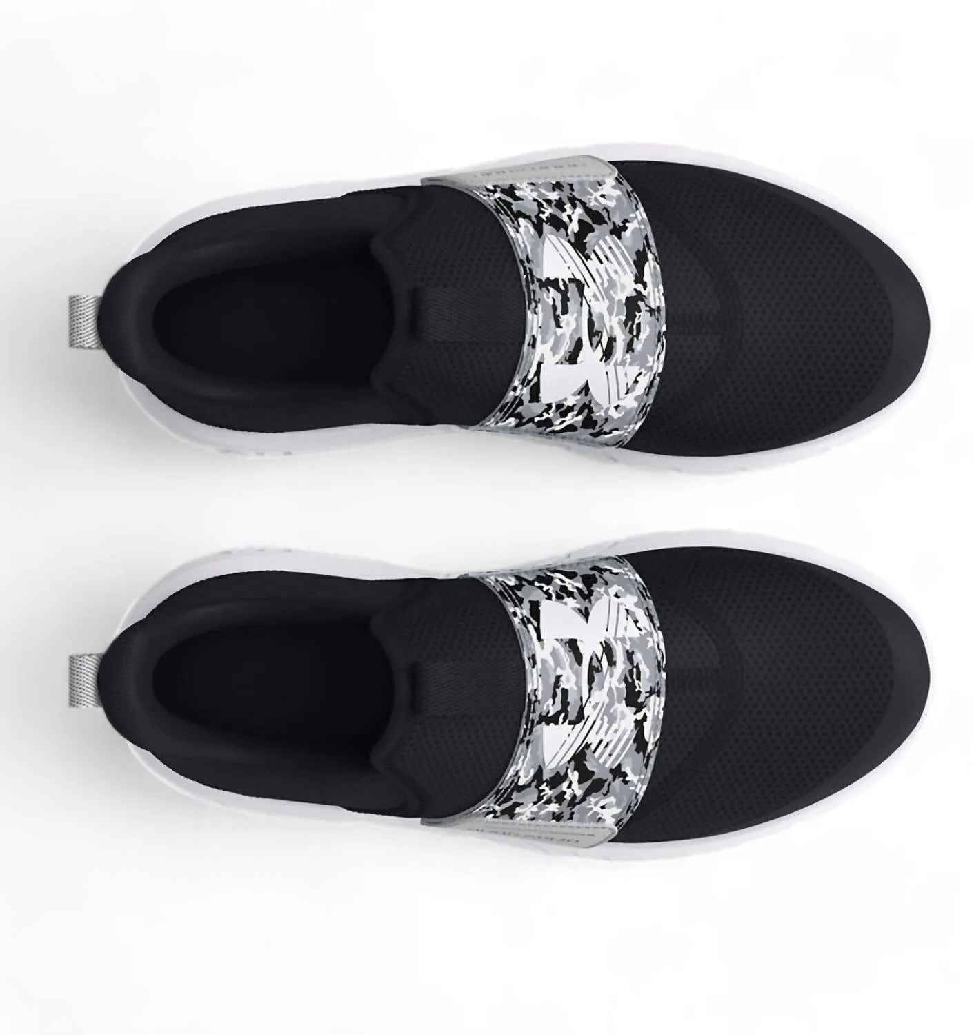 Boys' Grade School Flash Print Sneakers In Black/mod Gray/white