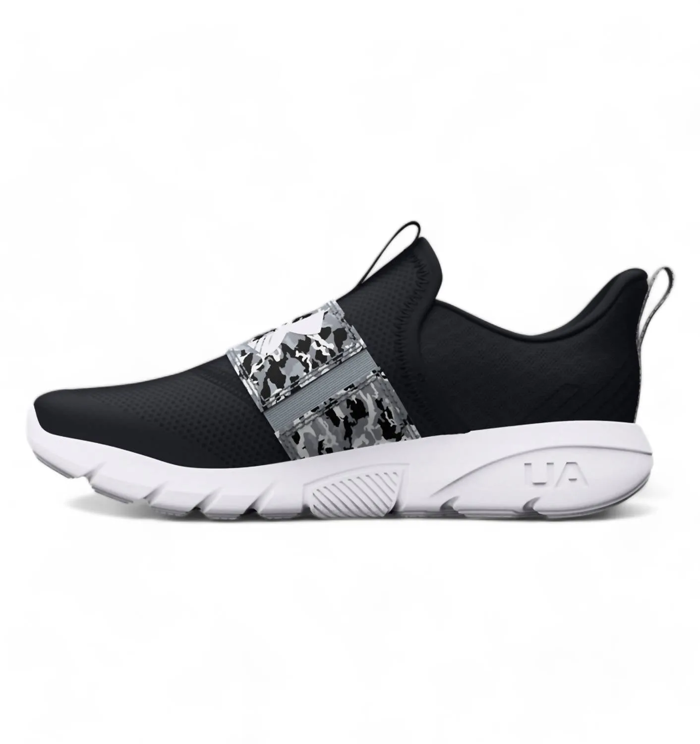 Boys' Grade School Flash Print Sneakers In Black/mod Gray/white