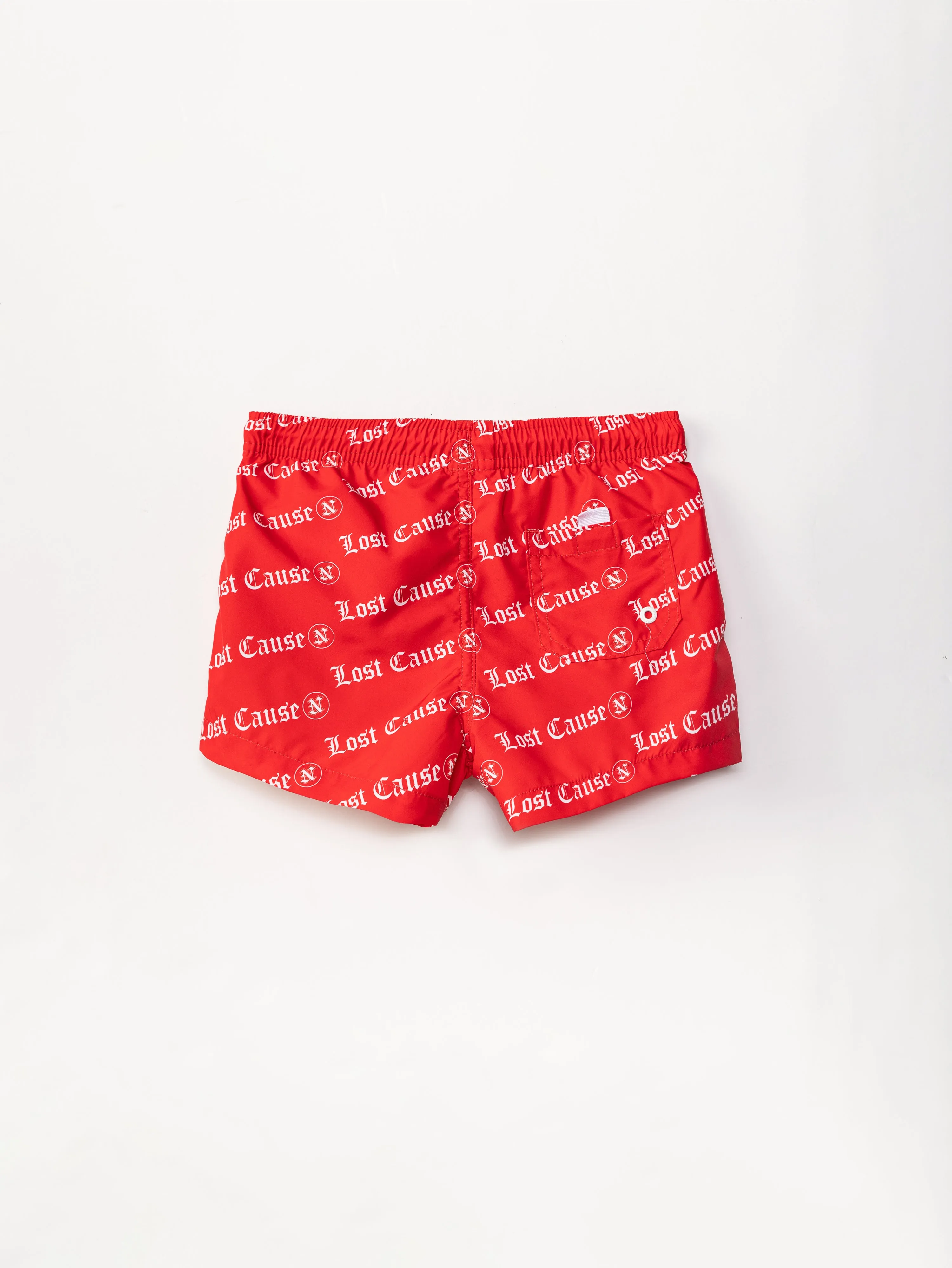 Boys Red Swim Trunks