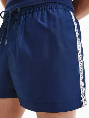 Calvin Klein Logo Tape Drawstring Short Swim Shorts - Men