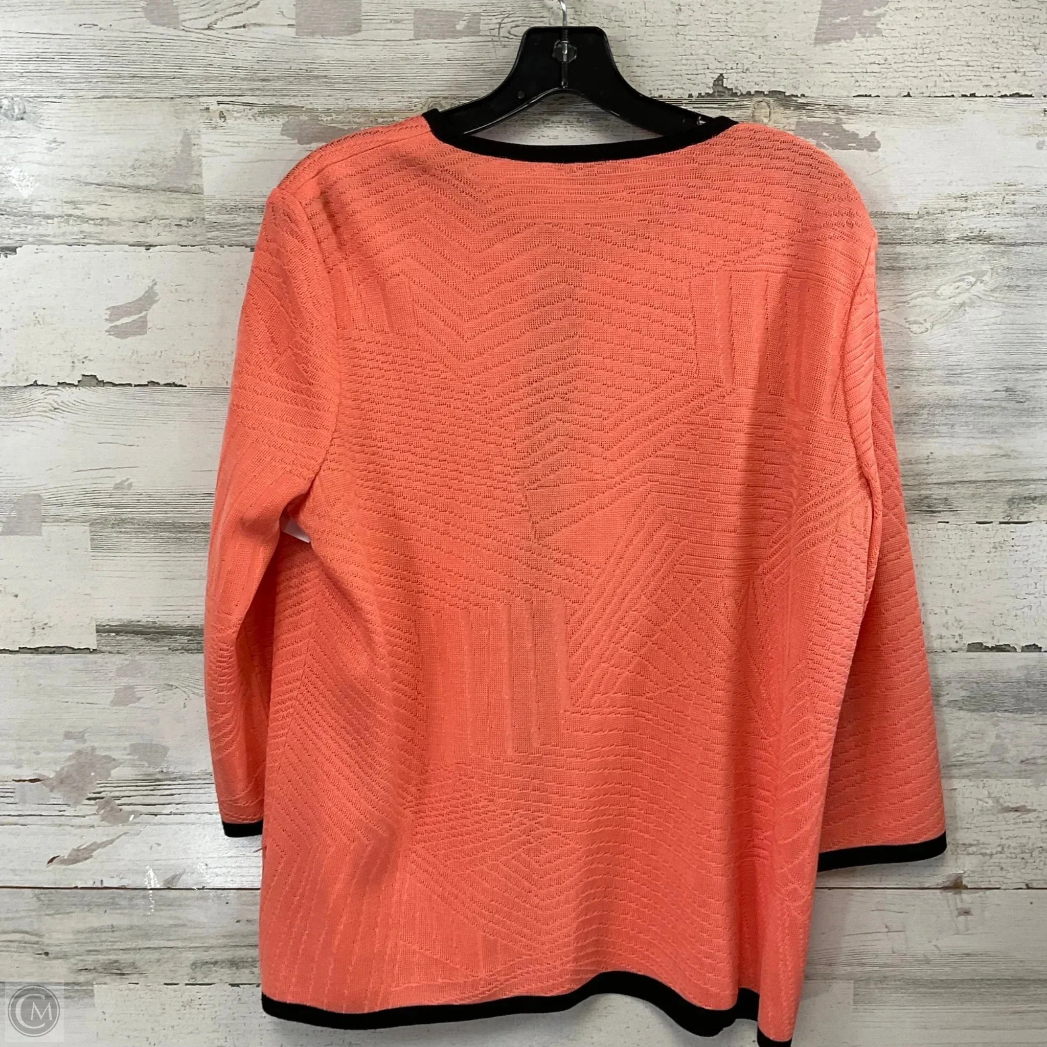 Cardigan By Misook In Peach, Size: L