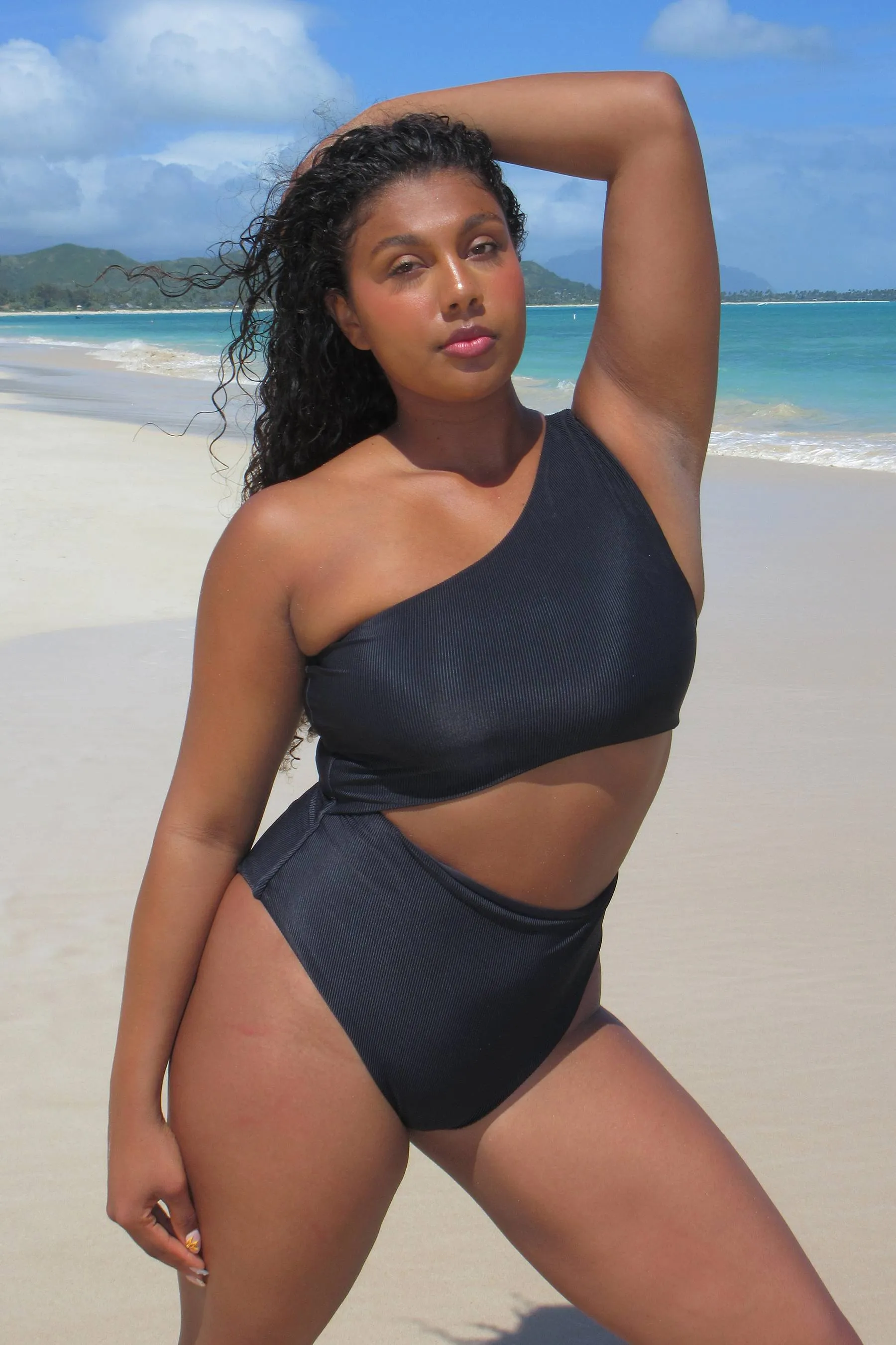 Celine One Piece Black Beach Riot