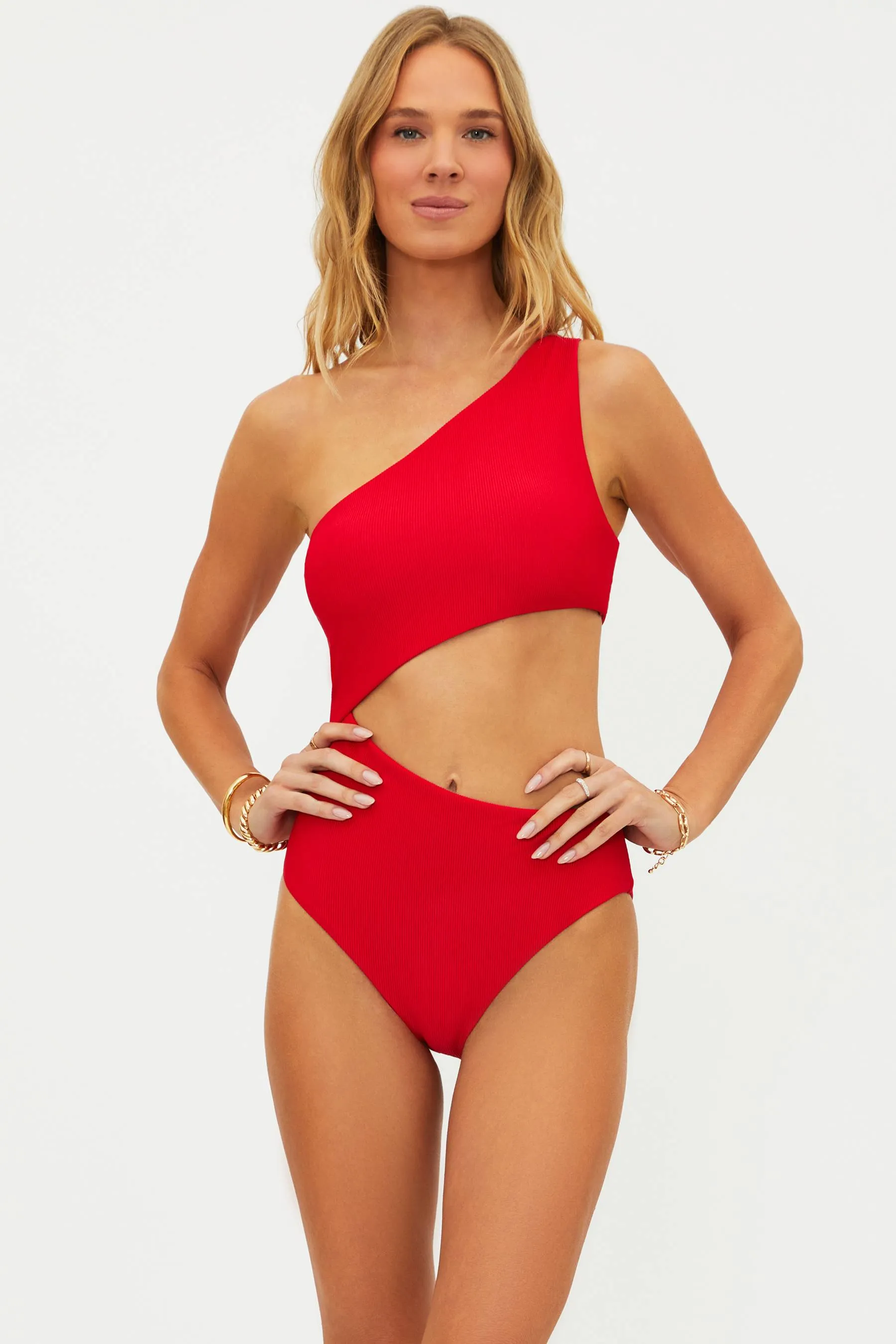 Celine One Piece Red Beach Riot