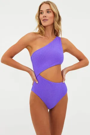 Celine One Piece Ultra Violet Terry Beach Riot