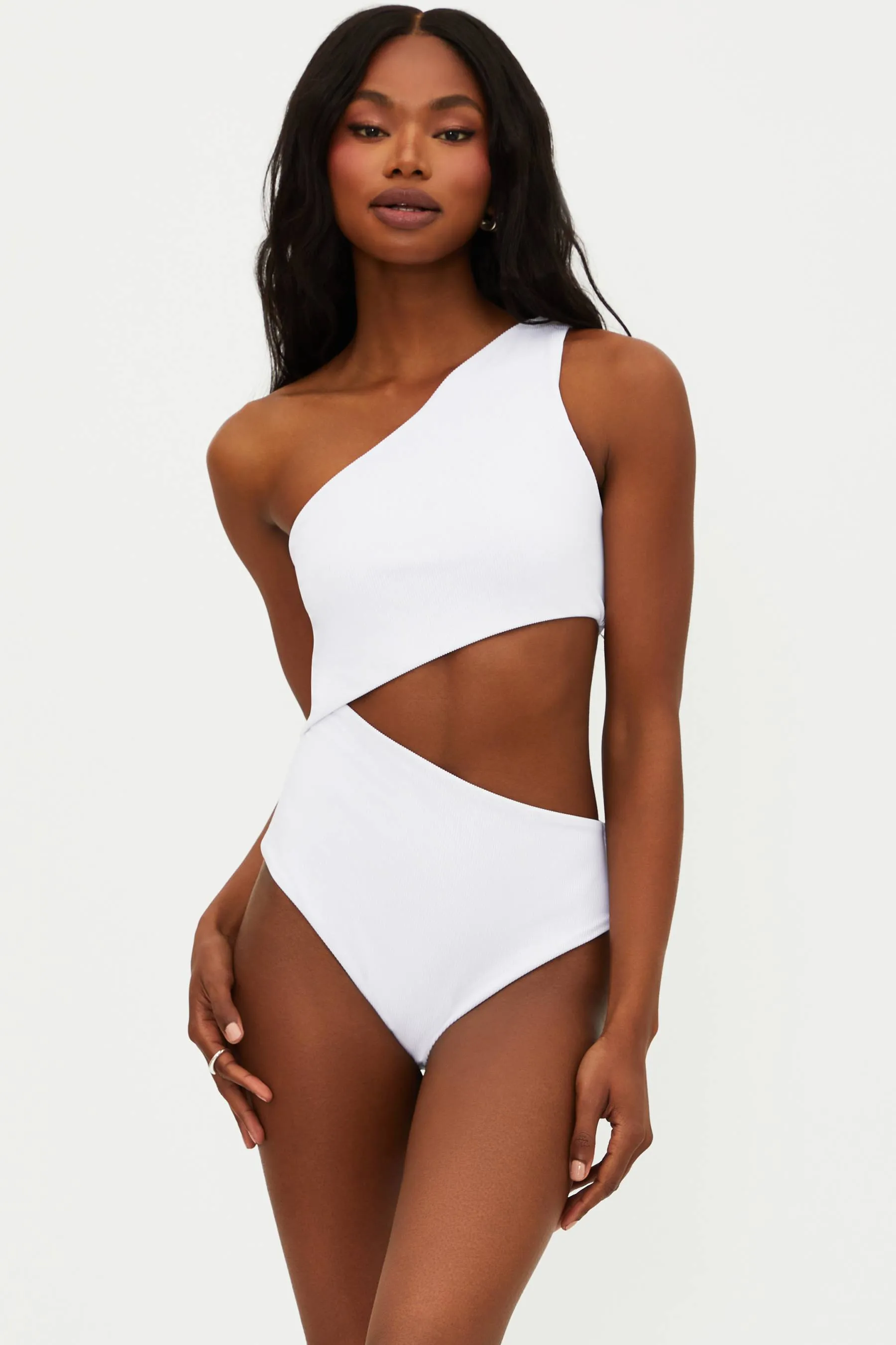 Celine One Piece White Beach Riot