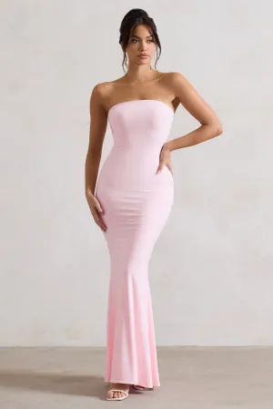 Ceremony | Pink Bandeau Maxi Dress Club L London