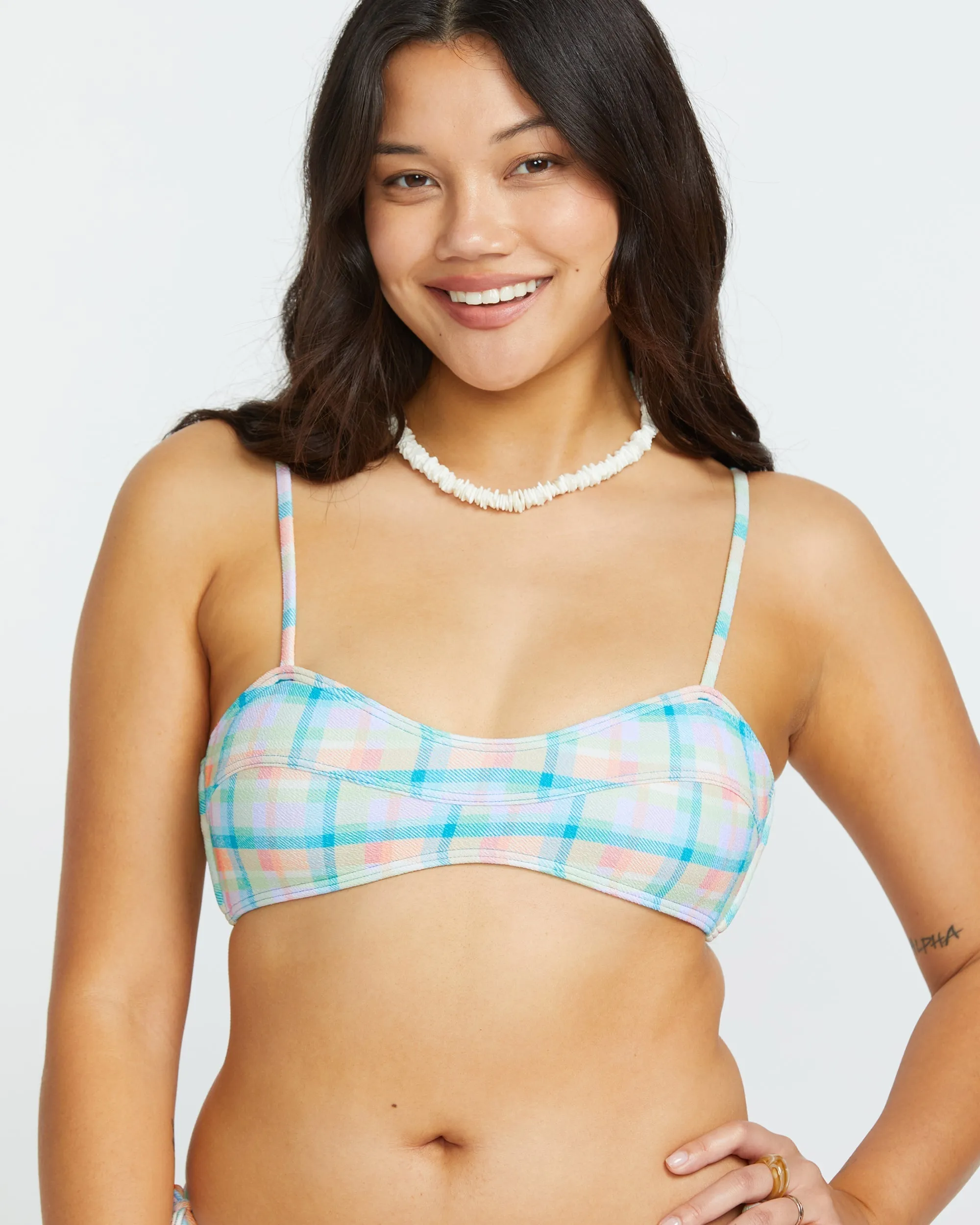 Check The Waves Eve Bralette Bikini Top - Multi Billabong