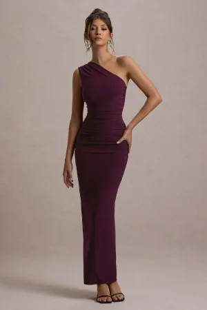 Dalarie | Port One-Shoulder Gathered Maxi Dress Club L London
