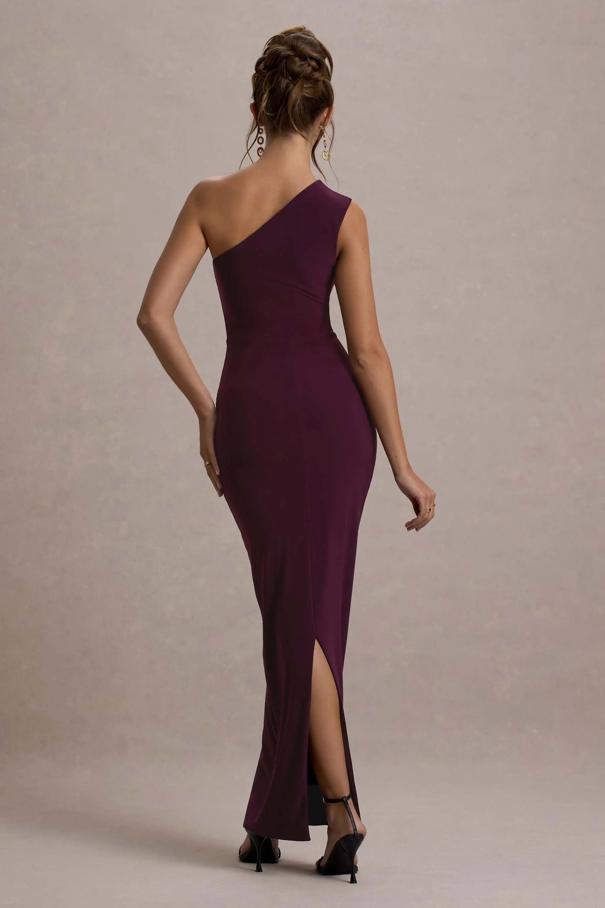 Dalarie | Port One-Shoulder Gathered Maxi Dress Club L London