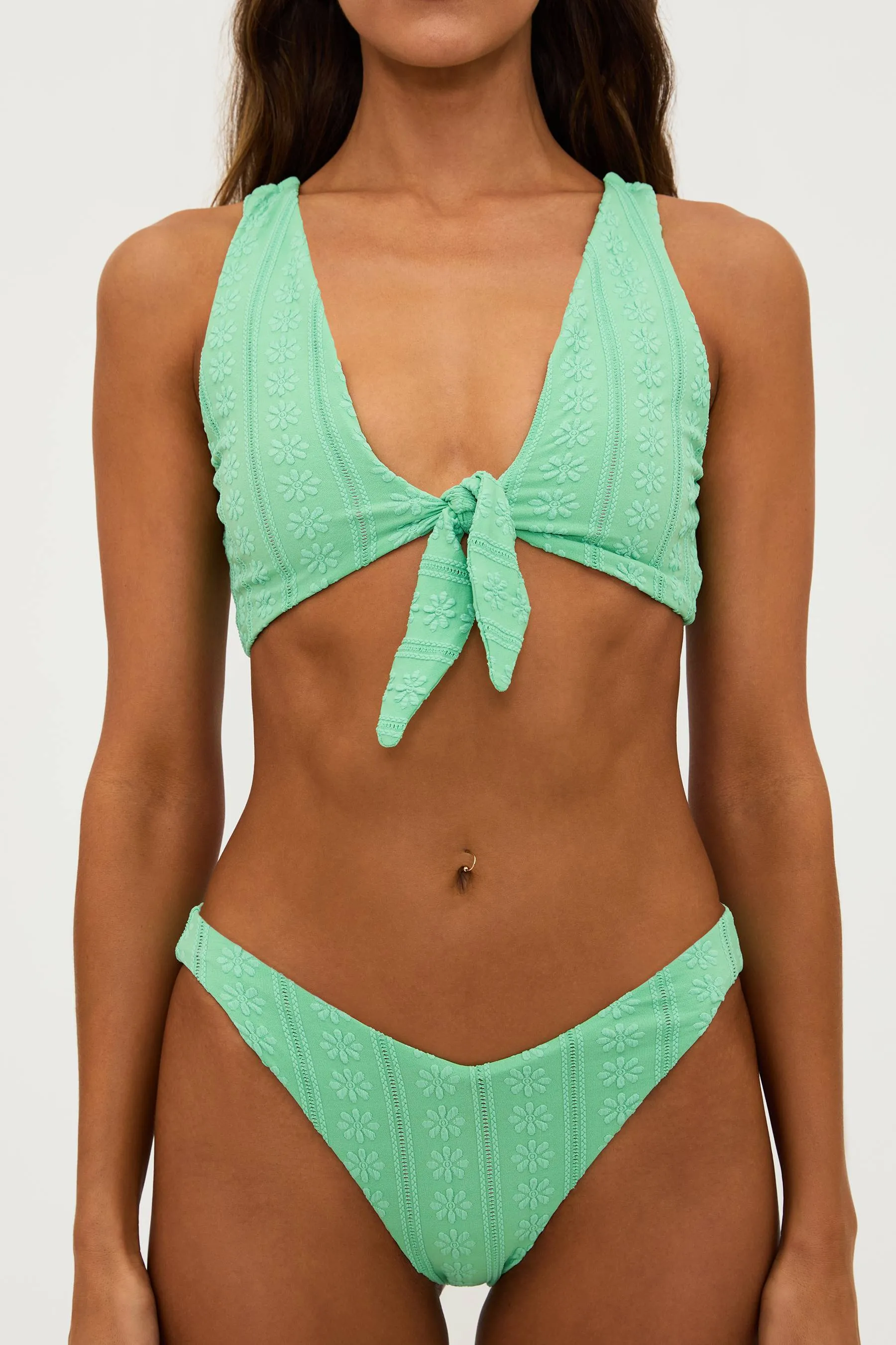 Dallas Top Sage Bloom Jacquard Beach Riot