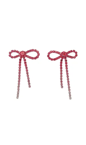 Danelle Rhinestone Bow Earrings Gloria Lanvin