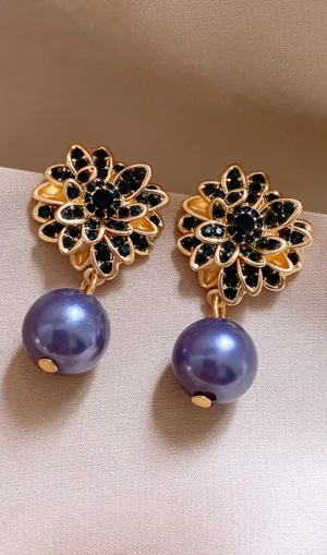 Danilo Flower Pearl Earrings Gloria Lanvin