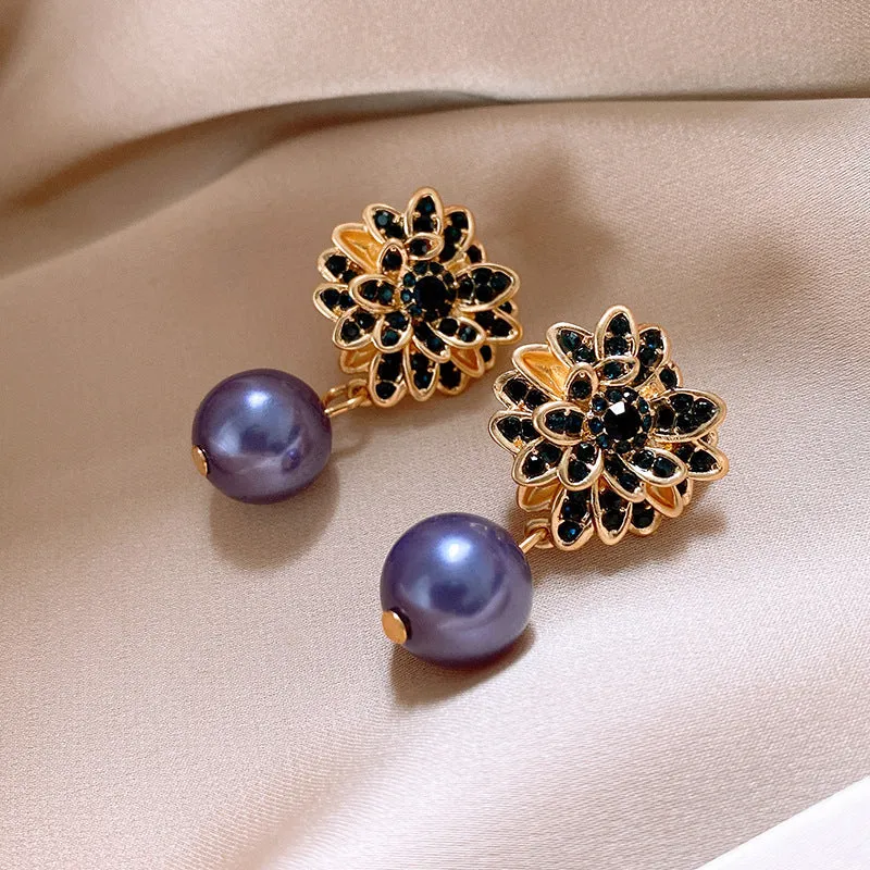 Danilo Flower Pearl Earrings Gloria Lanvin