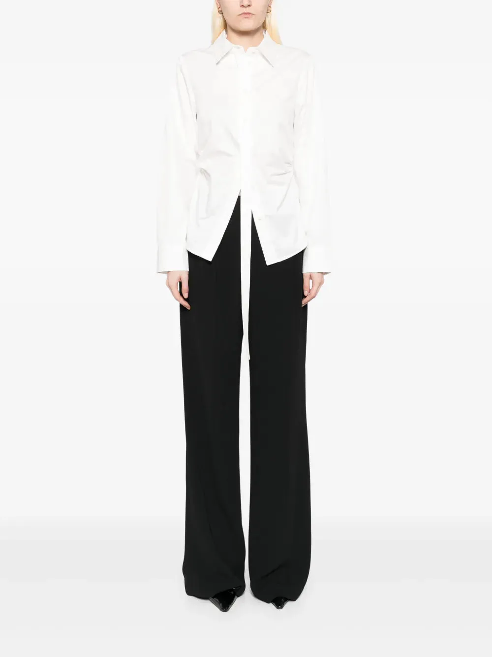 Deconstructed Shirt in White