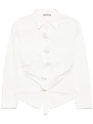 Deconstructed Shirt in White