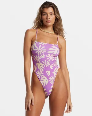 Deep Sea Daisy One Piece Swimsuit - Bright Orchid Billabong