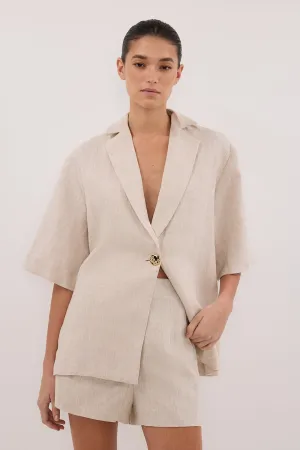 Dissh CORY NATURAL LINEN SHORT