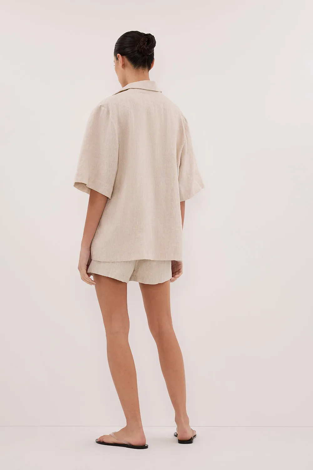 Dissh CORY NATURAL LINEN SHORT