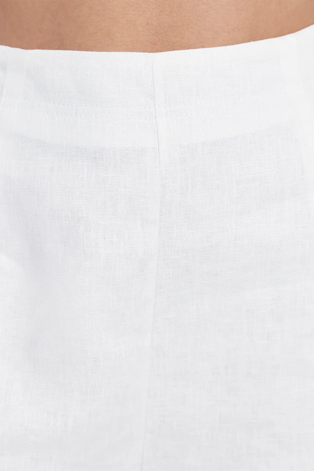 Dissh CORY WHITE LINEN SHORT