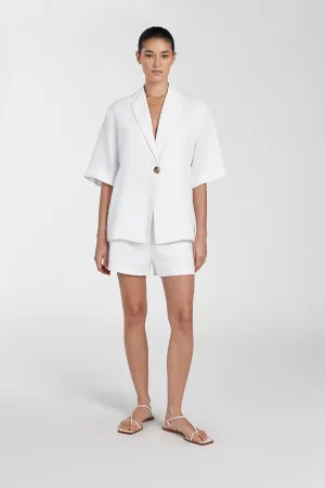 Dissh CORY WHITE LINEN SHORT