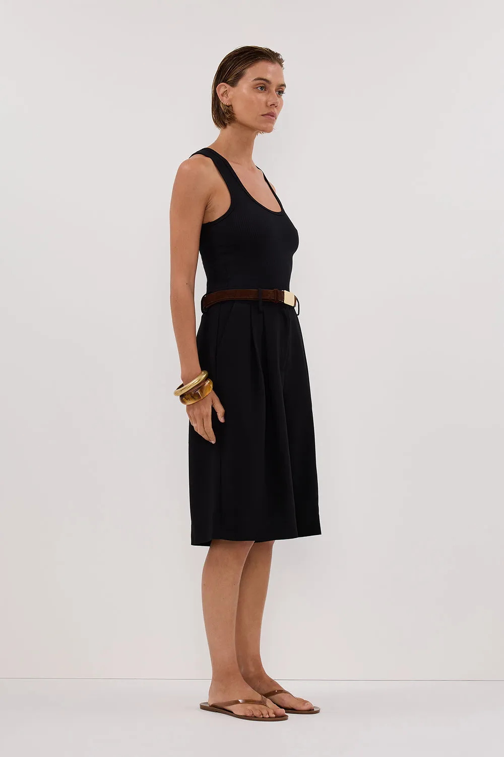 Dissh WESTWOOD BLACK BERMUDA SHORT