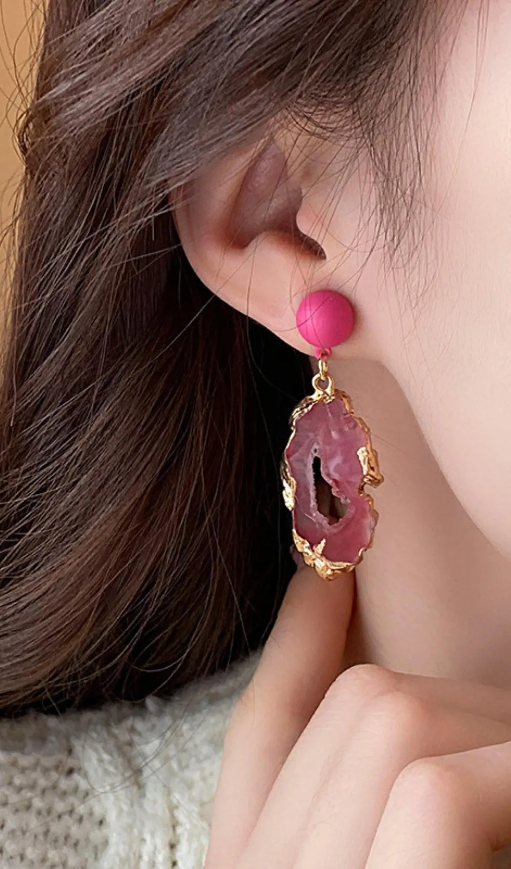 Dorothy Pink Earrings Gloria Lanvin