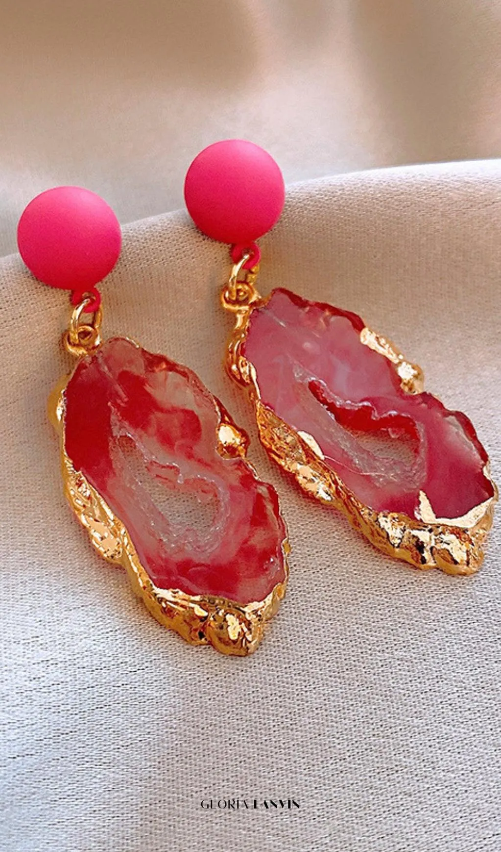 Dorothy Pink Earrings Gloria Lanvin