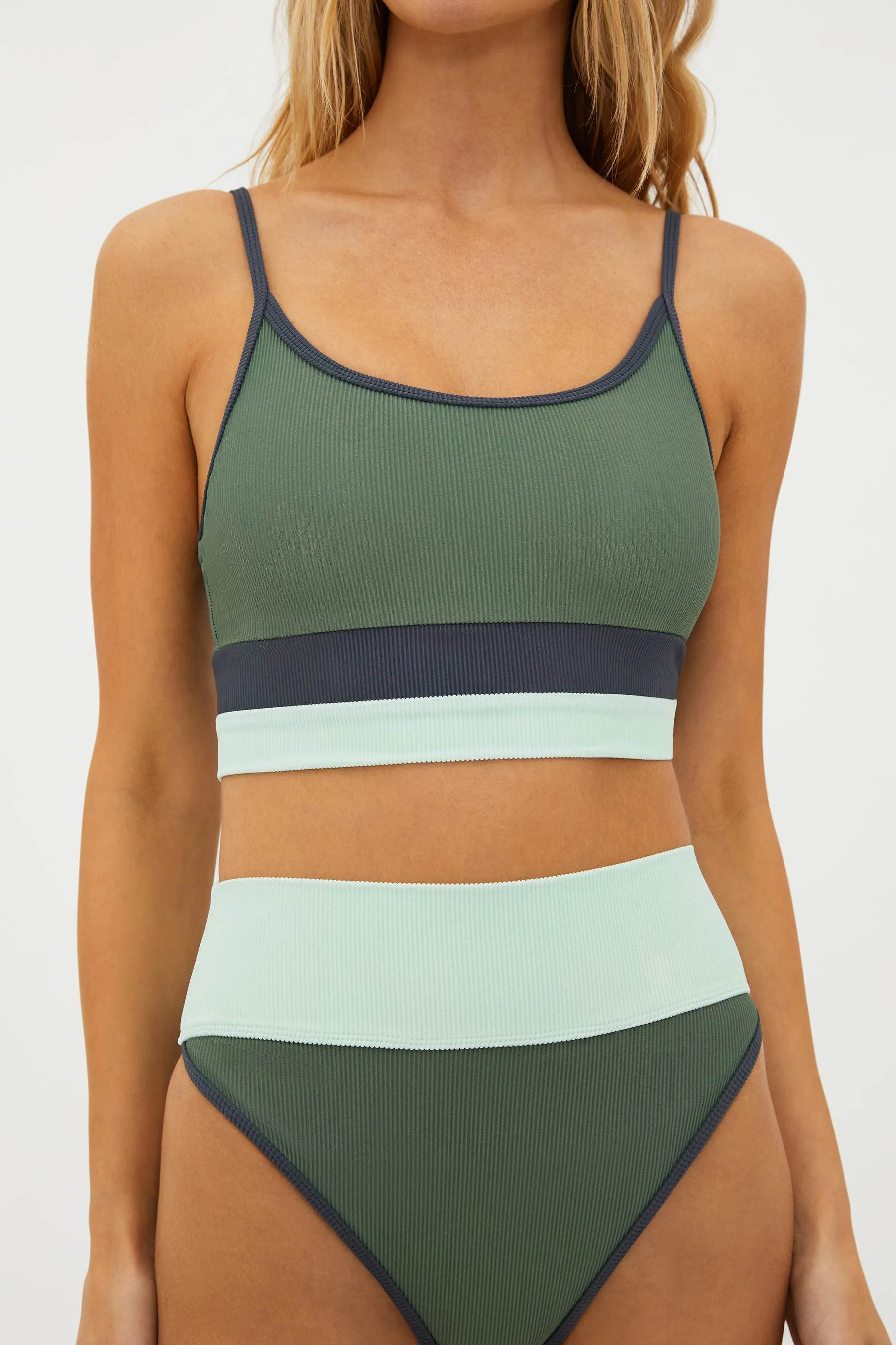 Emmy Bottom Palm Paradise Colorblock Beach Riot