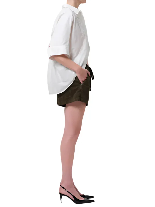 Etse Drawstring Short in Dark Olive