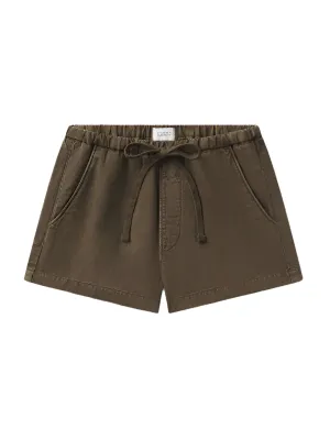 Etse Drawstring Short in Dark Olive