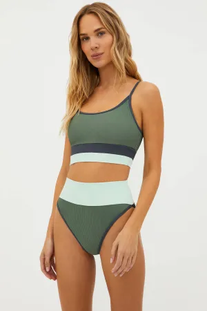 Eva Top Palm Paradise Colorblock Beach Riot